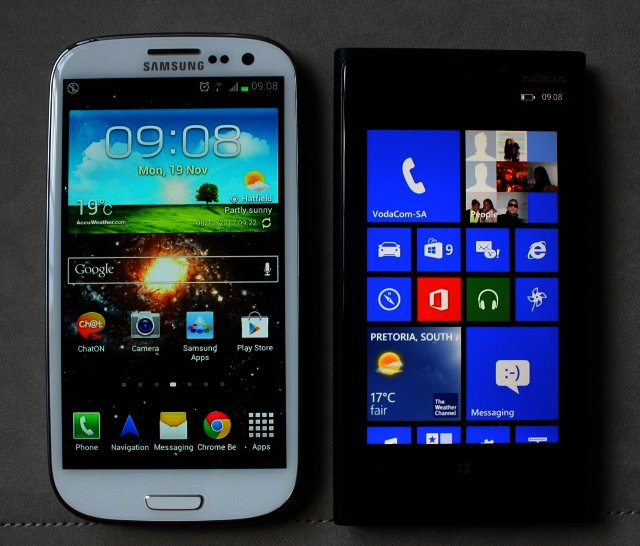 Nokia Lumia 920 vs Samsung Galaxy S3