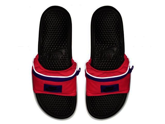 Nike benassi discount jdi on feet